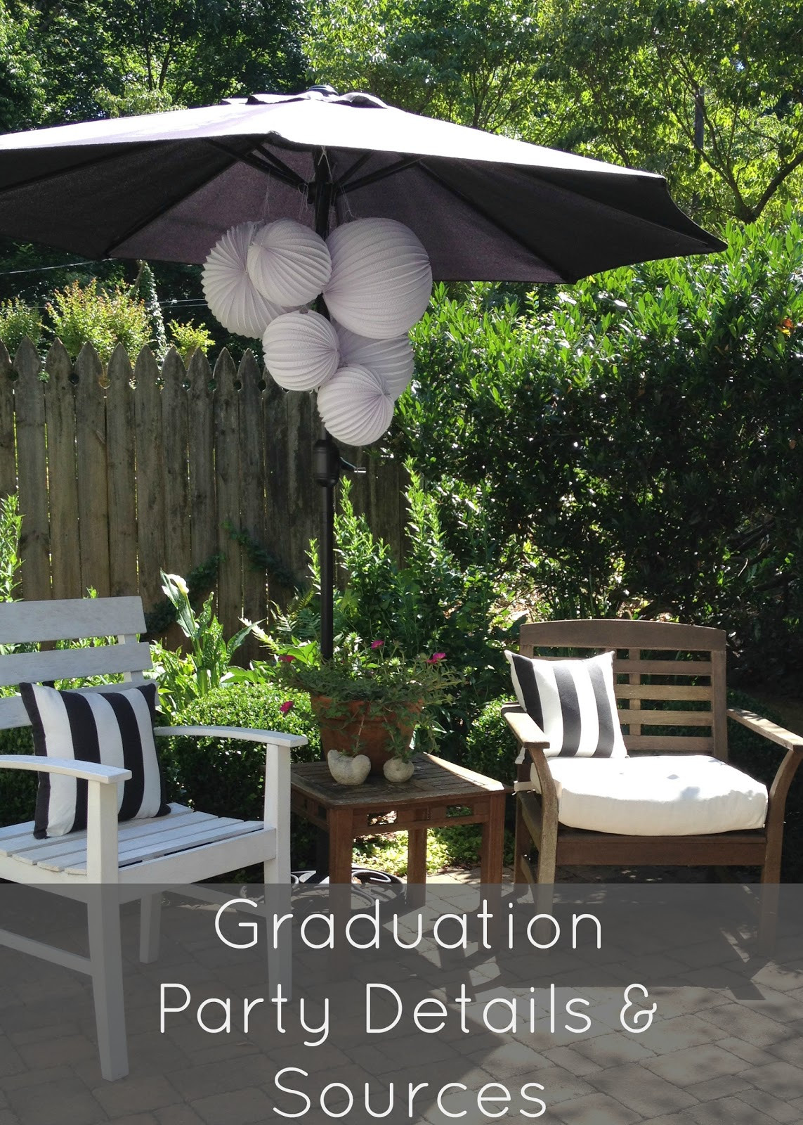 Outdoor College Graduation Party Ideas
 Cottage and Vine A High School Graduation Party