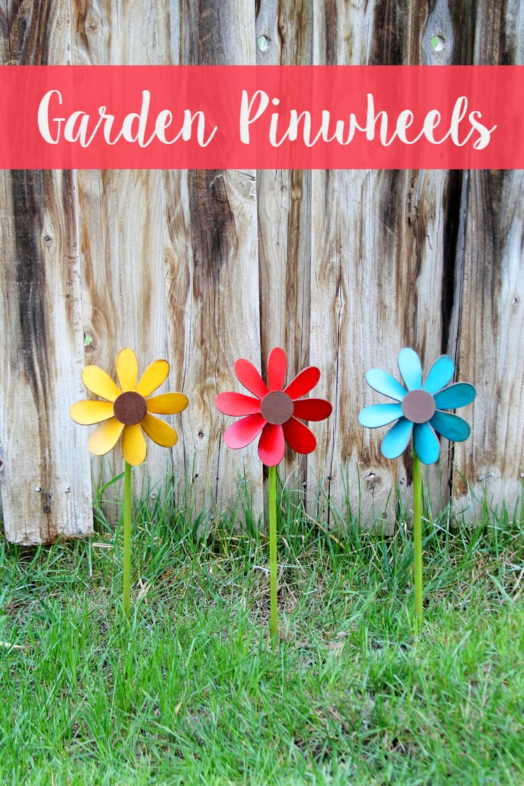 Outdoor Craft Ideas
 Pinwheel DIY Colorful Wooden Garden Pinwheels Consumer