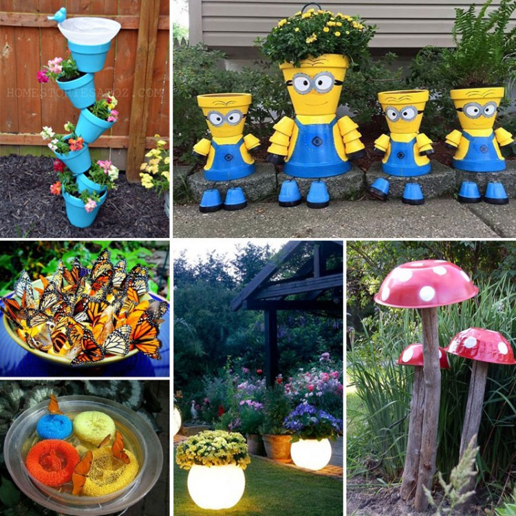 Outdoor Craft Ideas
 20 Best Crafts for the Garden e Little Project