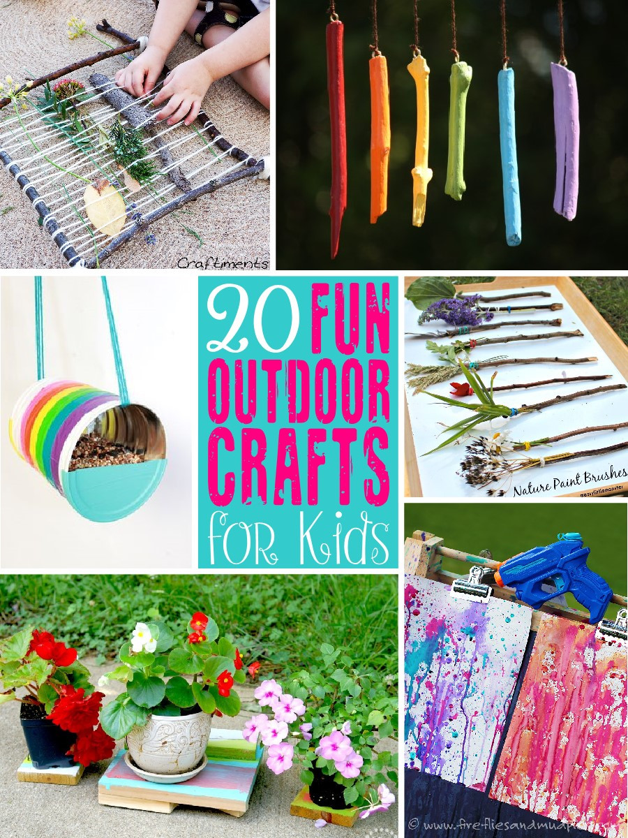 Outdoor Craft Ideas
 20 Fun Outdoor Craft Ideas for Kids The Scrap Shoppe