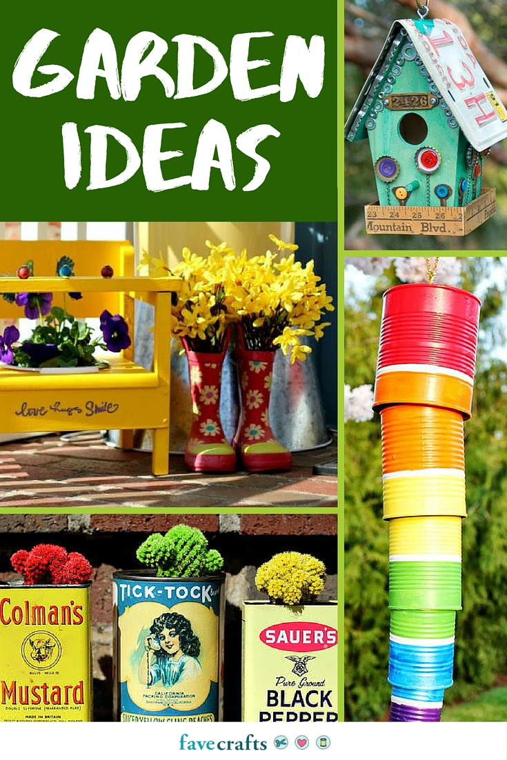 Outdoor Craft Ideas
 Craft Outside 84 DIY Garden Ideas