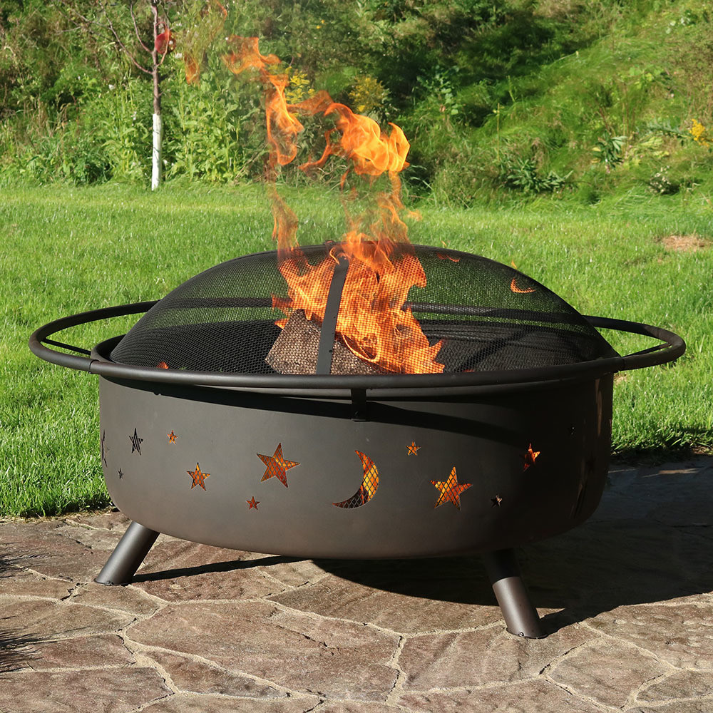 Outdoor Fire Pit Patio
 Sunnydaze 42 inch Cosmic Outdoor Patio Fire Pit