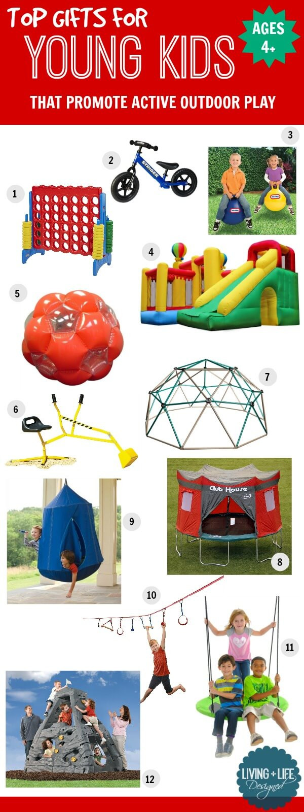 Outdoor Gift Ideas For Boys
 Gift Ideas for Young Kids Ages 4 That Promote Active