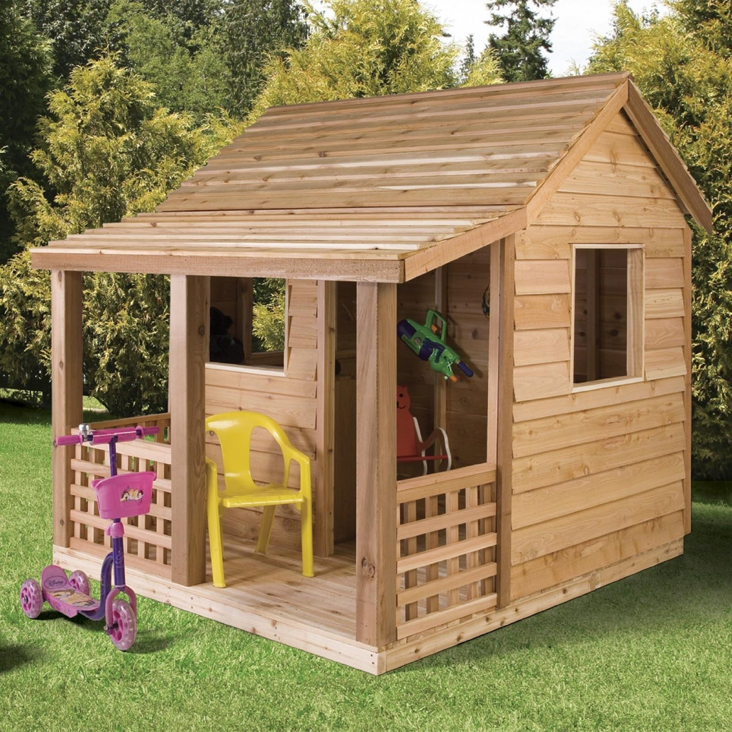 Outdoor Kids Playhouse
 Adorable Outdoor Wood Cottage Playhouses for Kids