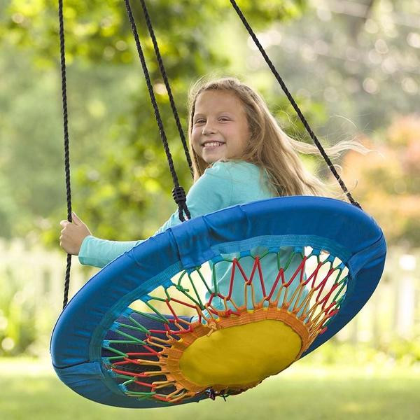 Outdoor Kids Swing
 Funshine Web Round Platform Tree Swing