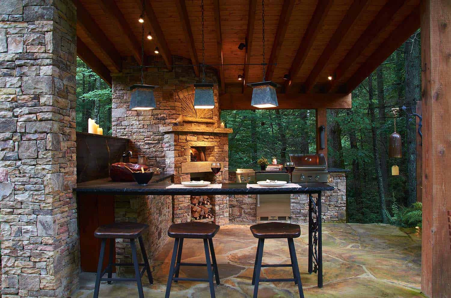 Outdoor Kitchen And Bar
 20 Spectacular outdoor kitchens with bars for entertaining