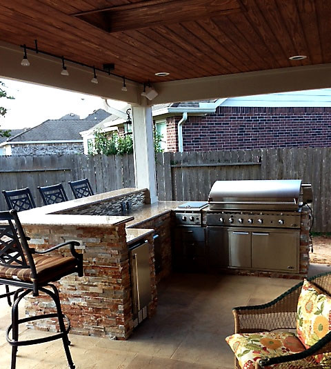 Outdoor Kitchen Builders
 Outdoor Kitchen Design And Construction in Houston TX