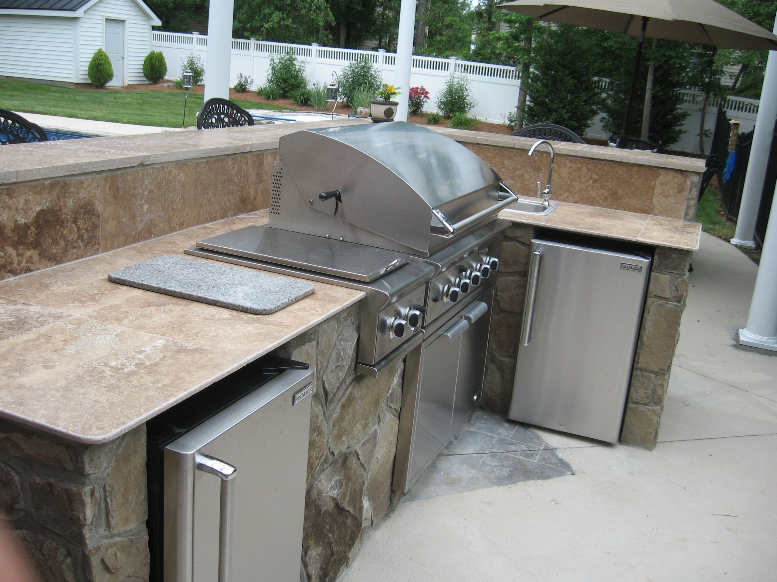 Outdoor Kitchen Countertop Material
 Define an outdoor kitchen and what should it cost
