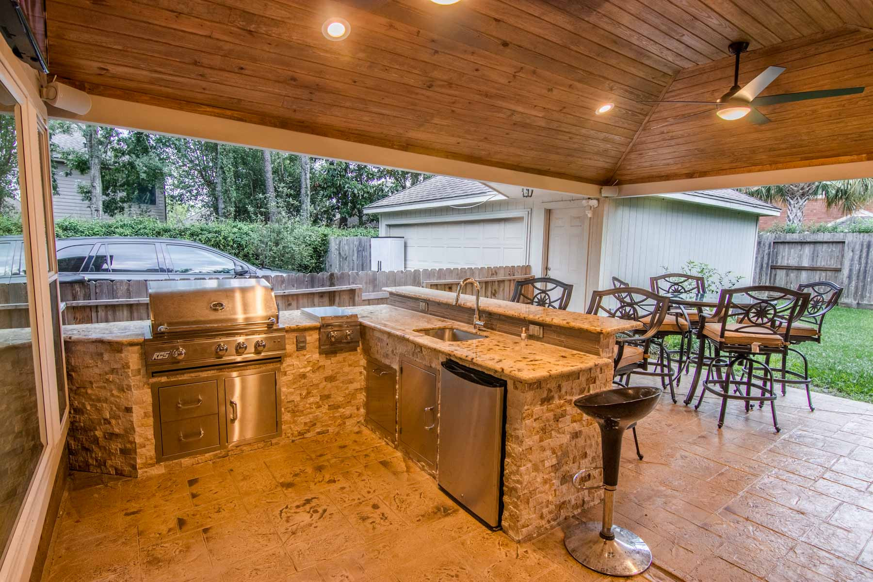 Outdoor Kitchen Cover
 Outdoor Kitchens HHI Patio Covers Houston