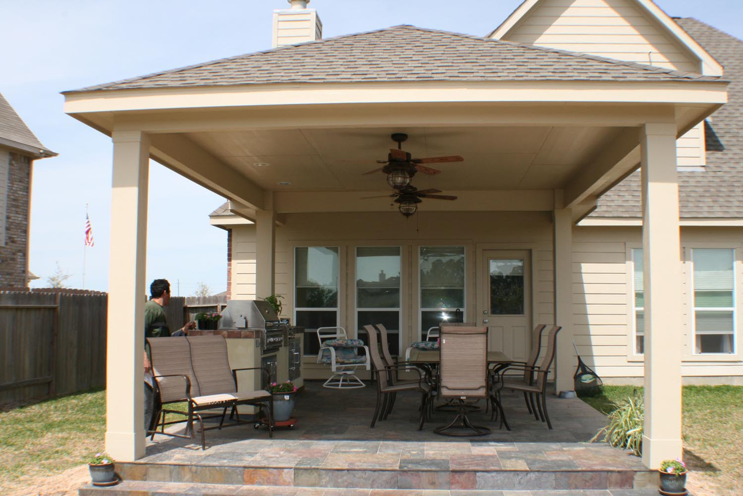 Outdoor Kitchen Covers
 16 by 20 Patio Cover Outdoor Kitchen HHI Patio Covers