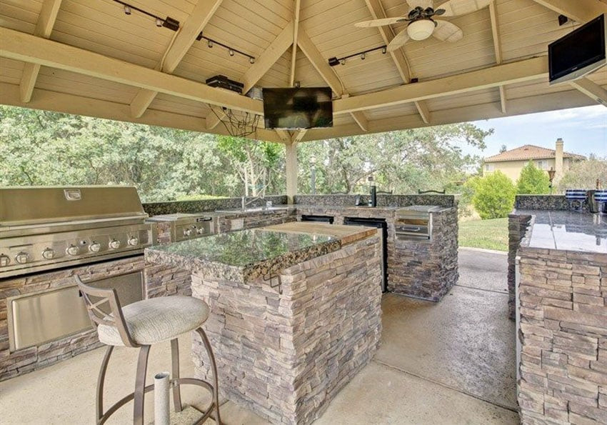 Outdoor Kitchen Island
 37 Outdoor Kitchen Ideas & Designs Picture Gallery