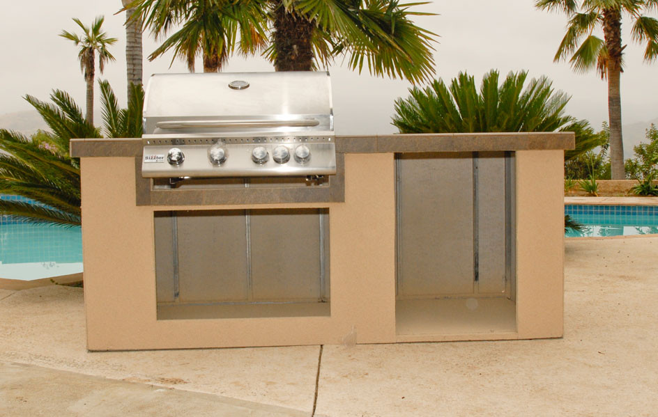 Outdoor Kitchen Island Kit
 Outdoor Kitchen Island Kit OxBox Universal Cabinets Fire
