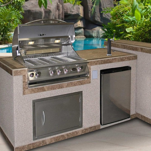 Outdoor Kitchen Kegerator
 Cal Flame Outdoor Freestanding or Build In Kegerator