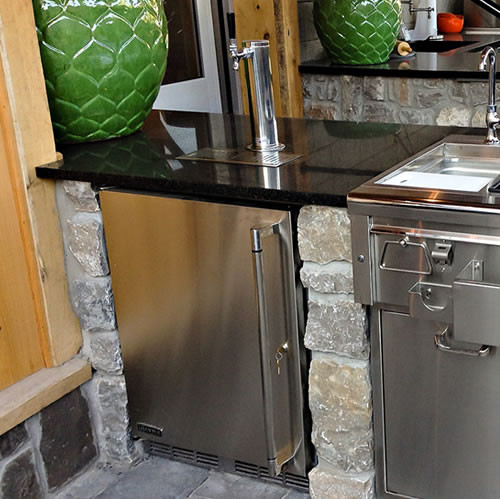 Outdoor Kitchen Kegerator
 Lynx Grills Luxury Draft Beer Dispensers Kegerator Blog