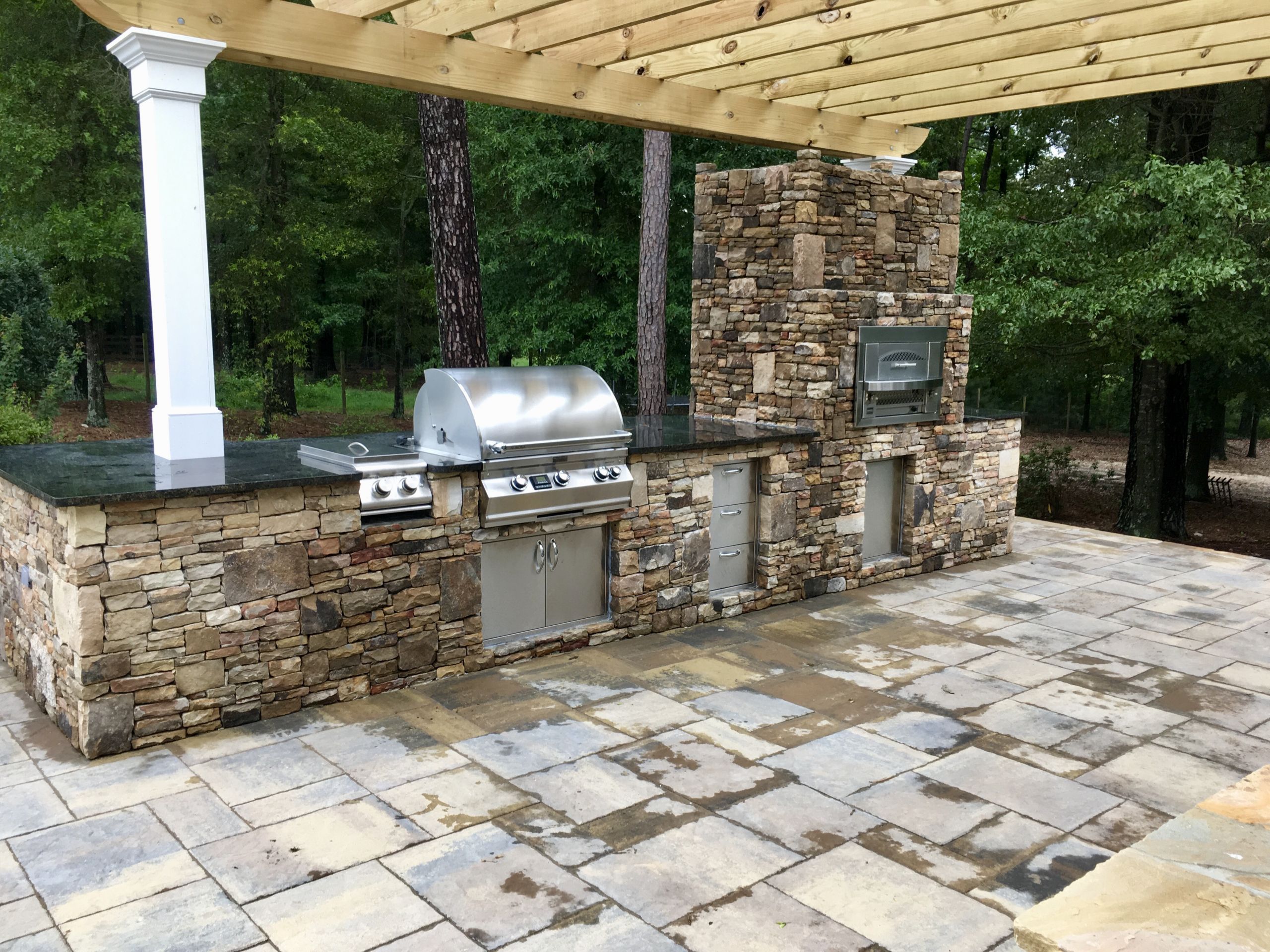 Outdoor Kitchen Pizza Oven
 Outdoor Kitchen Built in Gas Pizza Oven Fireside