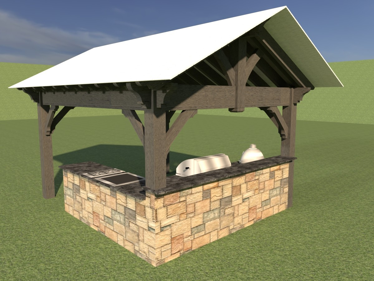 Outdoor Kitchen Sketchup
 Outdoor Kitchen Gazebo 3D Model