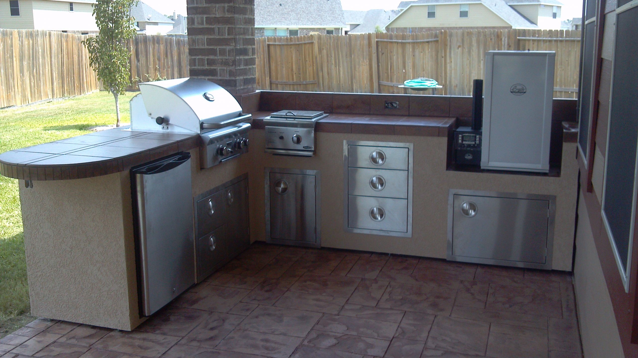 Outdoor Kitchen Smoker
 Outdoor Kitchen Equipment Houston Outdoor Kitchen Gas