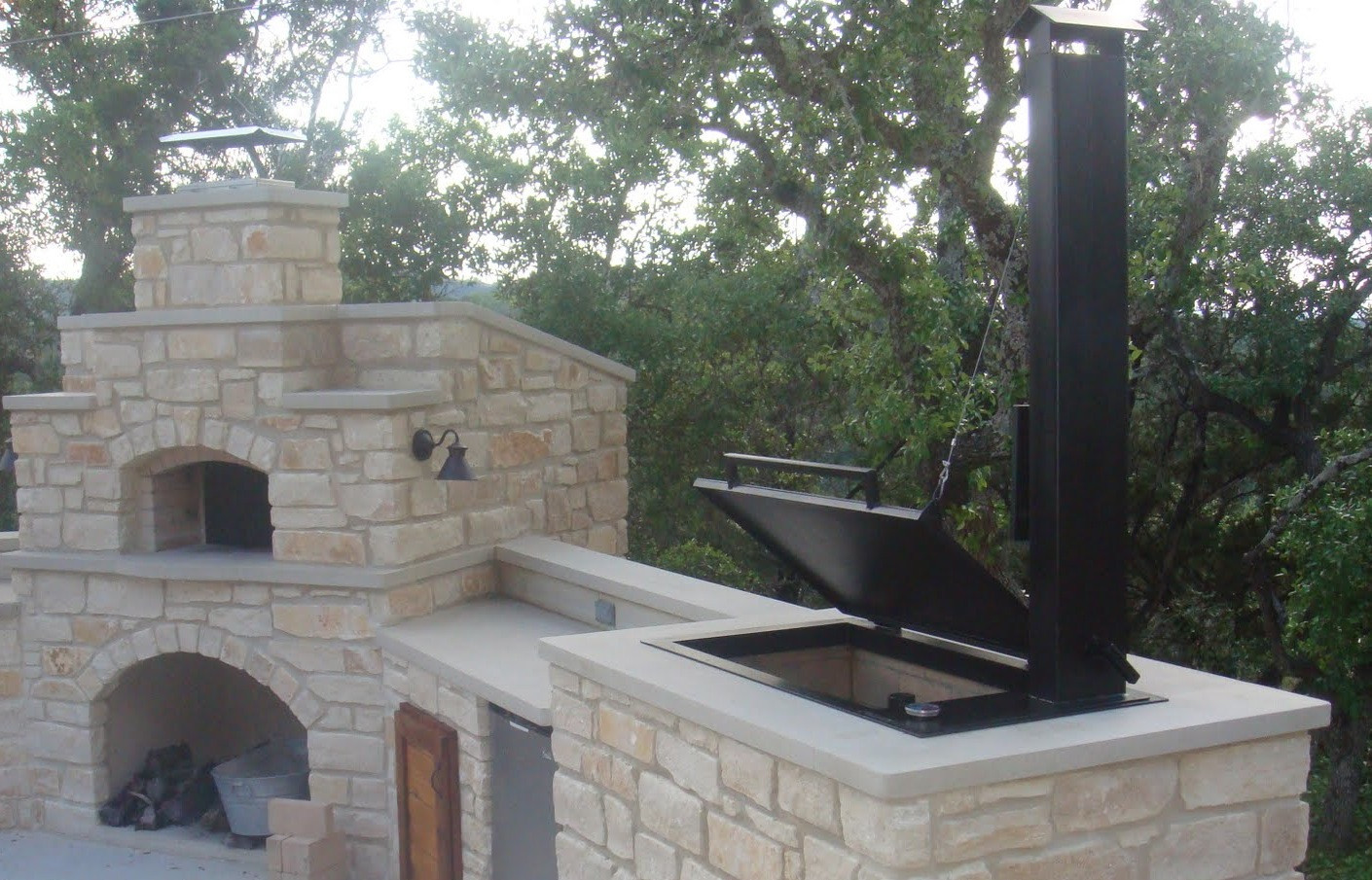 Outdoor Kitchen Smoker
 Texas Oven Co Your Wood fired Pizza Oven Makes a Great