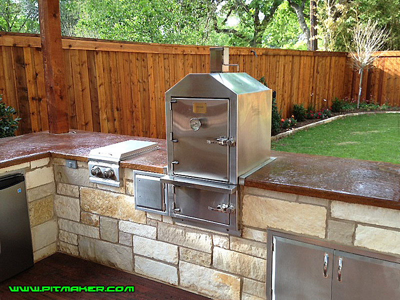 Outdoor Kitchen Smoker
 Pitmaker in Houston Texas 800 299 9005 281 359 7487