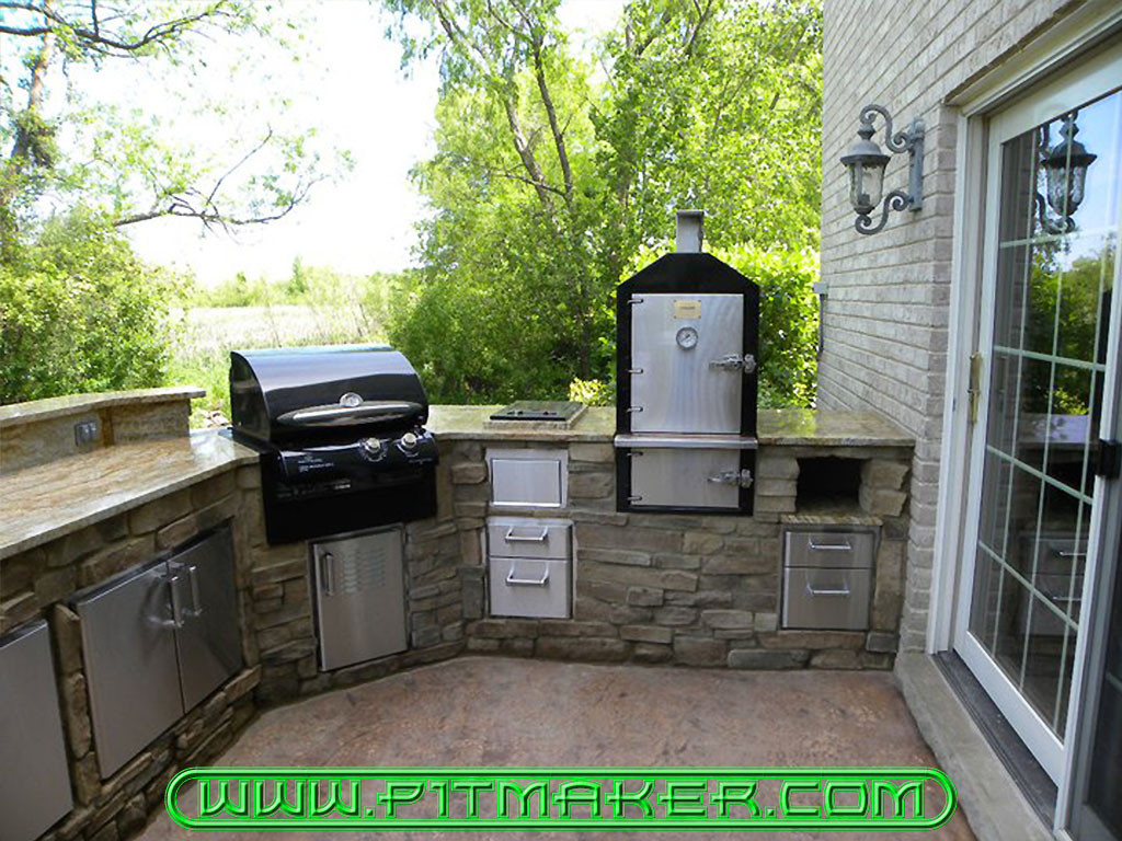 Outdoor Kitchen Smoker
 Pitmaker in Houston Texas 800 299 9005 281 359 7487