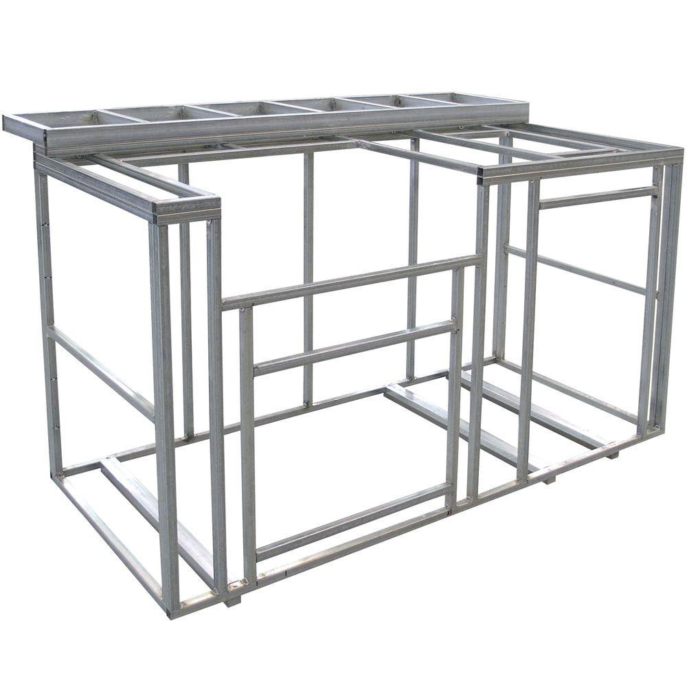 Outdoor Kitchen Steel Frame Kit Awesome Cal Flame 6 Ft Outdoor Kitchen Island Frame Kit With Of Outdoor Kitchen Steel Frame Kit 