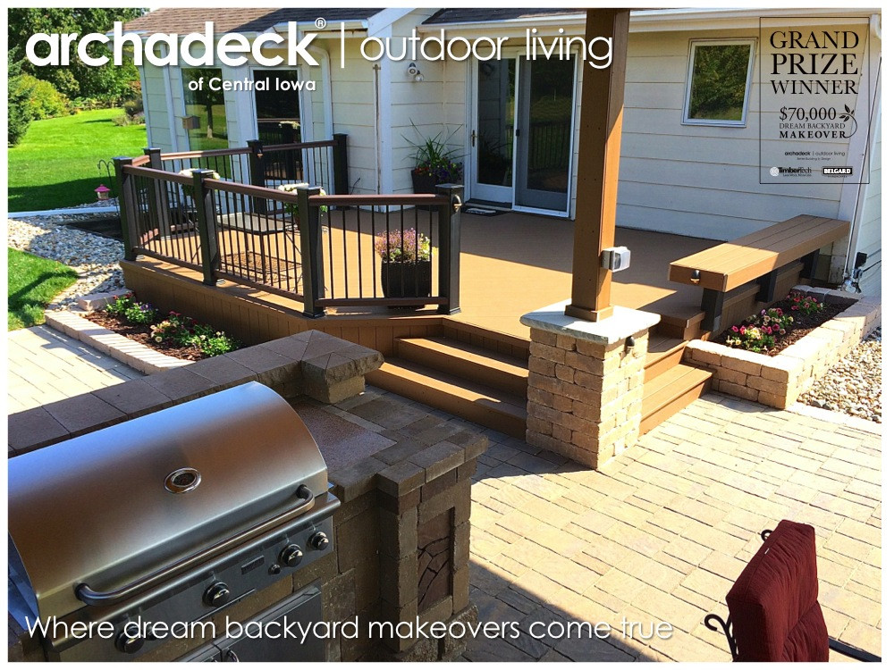 Outdoor Kitchen Under Deck
 Central Iowa Backyard Makeover Dream Be es Reality