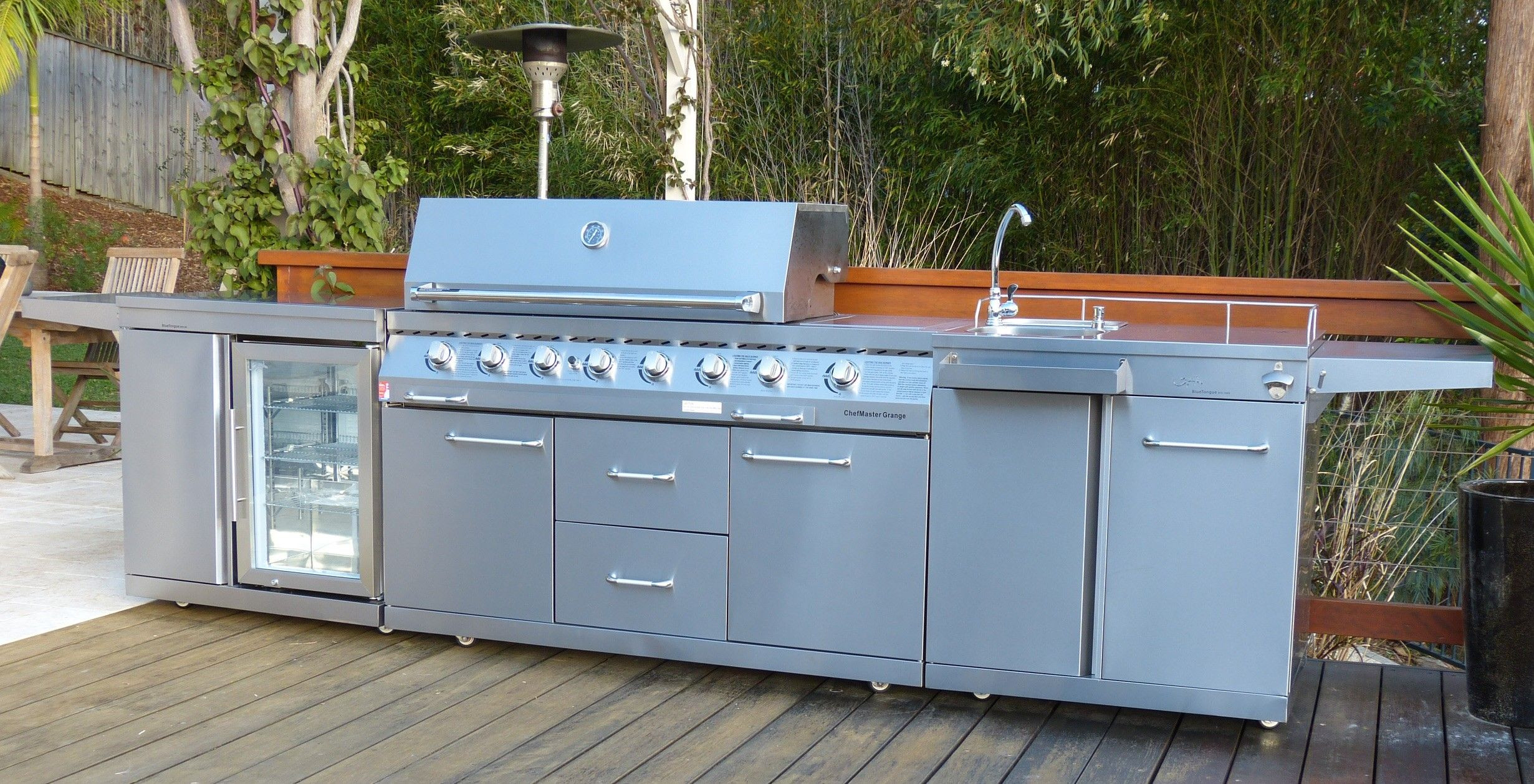 Outdoor Kitchens For Sale
 BT8 KR 8 burner BBQ Fridge Sink bo outdoor kitchen