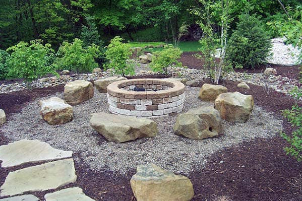 Outdoor Landscape Firepit
 Top 50 Best Fire Pit Landscaping Ideas Backyard Designs