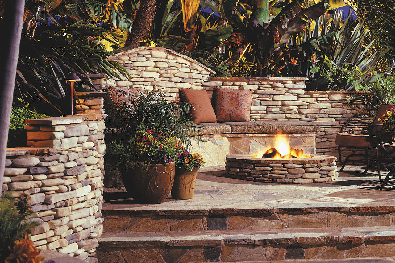 Outdoor Landscape Firepit
 Outdoor Fire Pits Powell Stone & Gravel