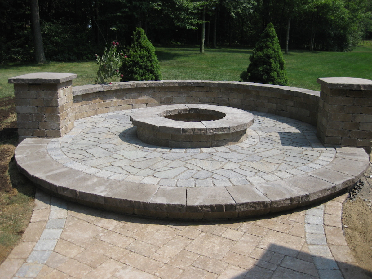 Outdoor Landscape Firepit
 Fireplaces Firepits and Fire Tables ALLGREEN INC