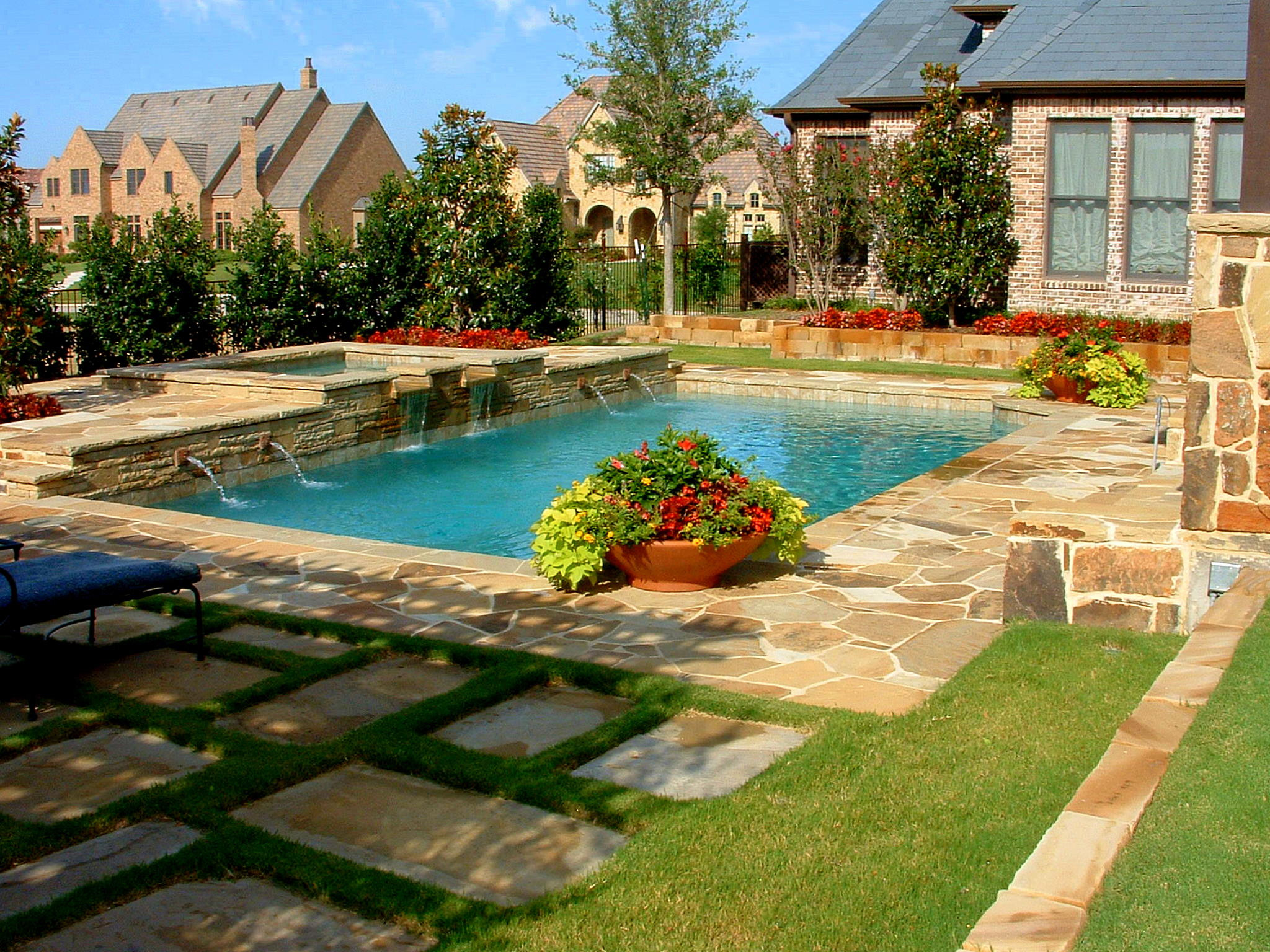 Outdoor Landscape Pool
 Backyard Landscaping Ideas Swimming Pool Design