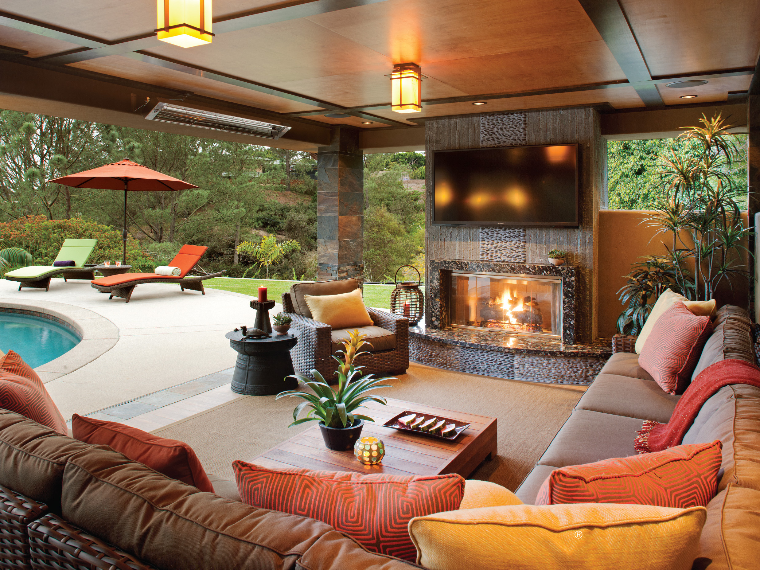 outdoor living room design monterey ca