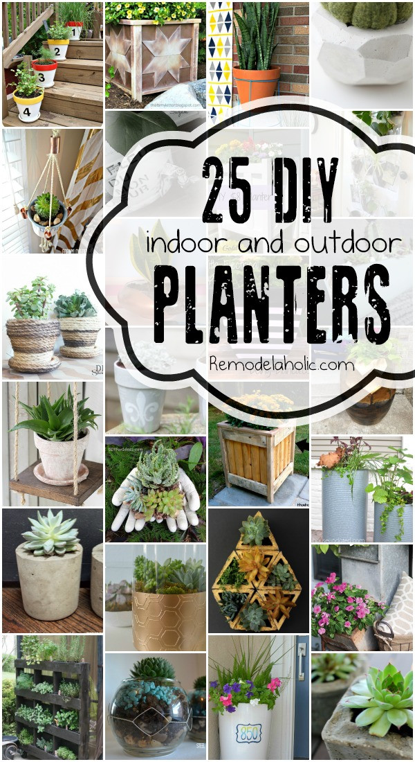 Outdoor Planters DIY
 Remodelaholic