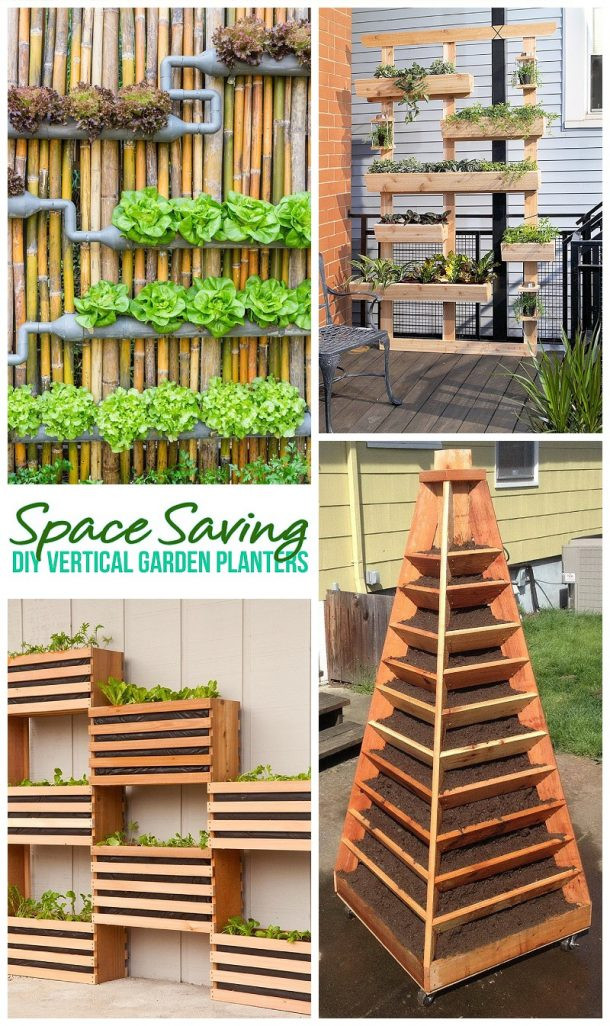 Outdoor Planters DIY
 The BEST DIY Vertical Gardens for Small Spaces