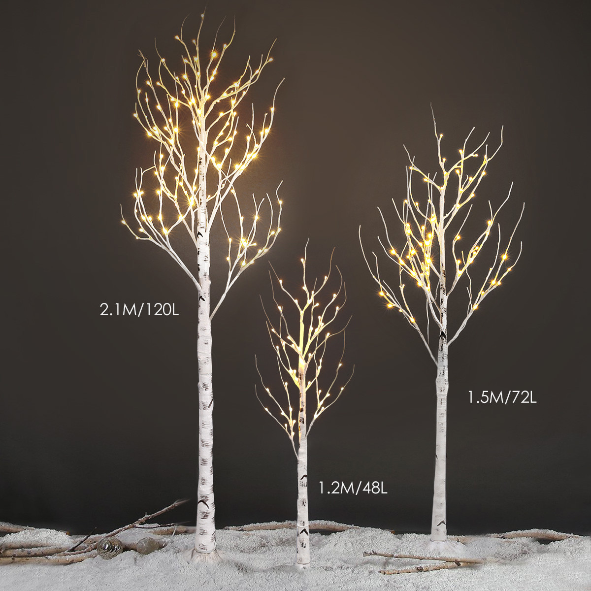 Outdoor Pre Lit Christmas Tree
 Pre Lit Christmas Bonsai Twig Tree Light Fairy XMAS Gift