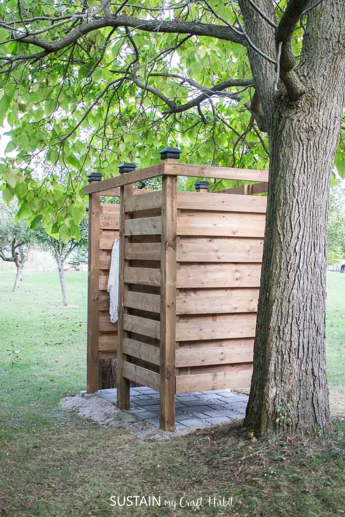 Outdoor Shower DIY
 DIY Outdoor Shower Enclosure Plans [with VIDEO ] – Sustain