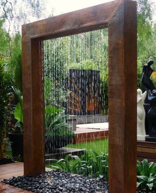Outdoor Water Feature DIY
 Diy Outdoor Water Wall Fountain
