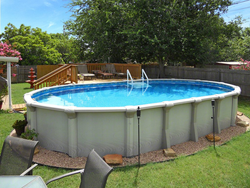 Oval Above Ground Pool
 Buttress vs Buttress Free Oval Swimming Pools