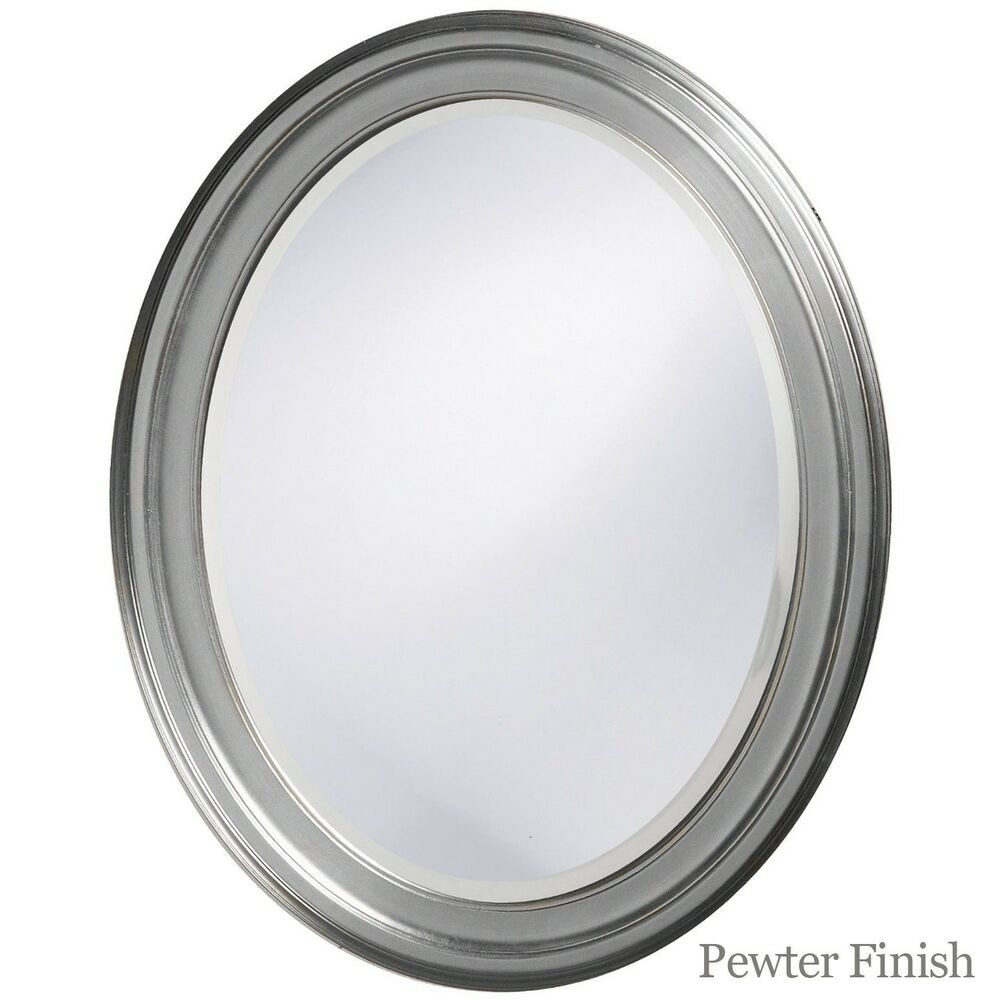 Oval Bathroom Mirror
 Oval Framed Bathroom Mirror Perfect For Vanity Wall