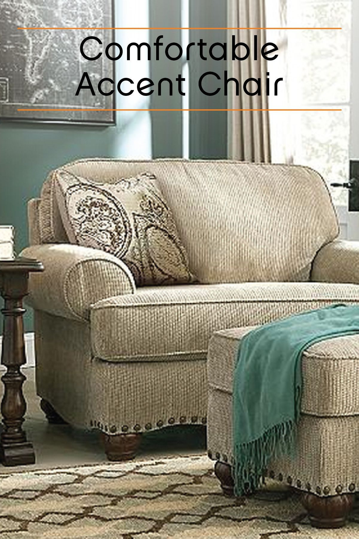 Oversized Living Room Chair
 This oversized accent chair is a roomy and stylish way to