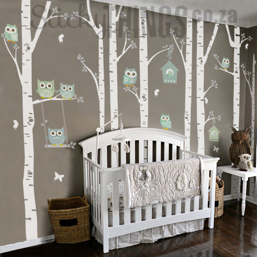 Owl Baby Decor
 The Owl Nursery Wall Vinyl Forest Owl Nursery Decals