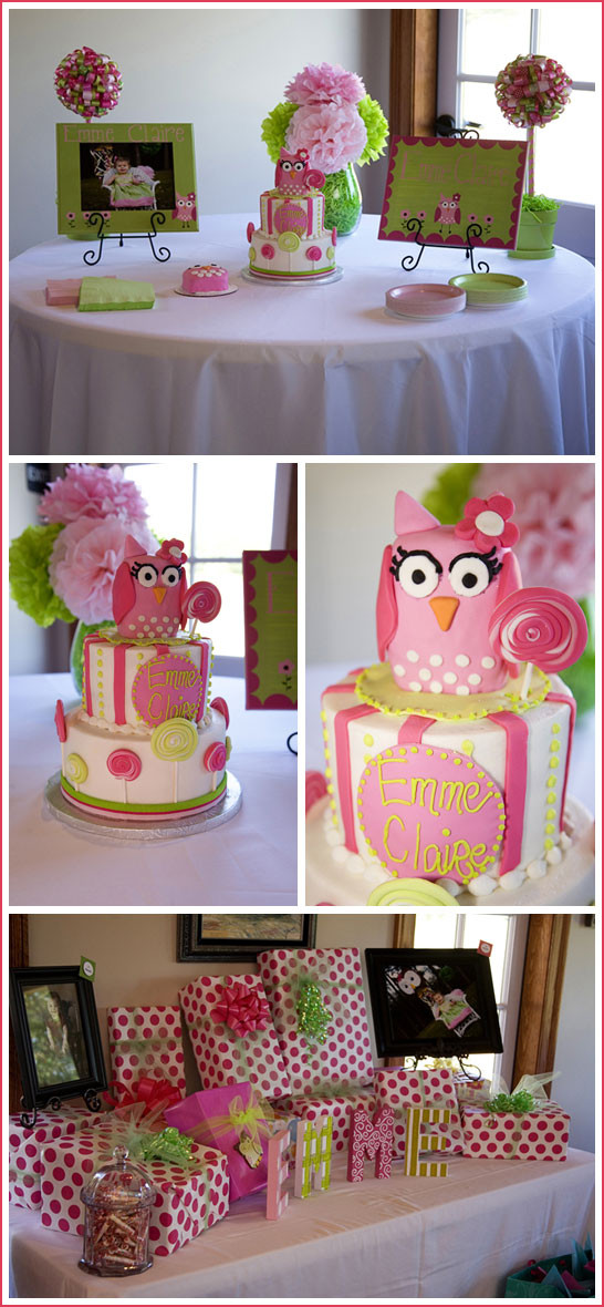 Owl Birthday Decorations
 Real Party Owls & Lollipops