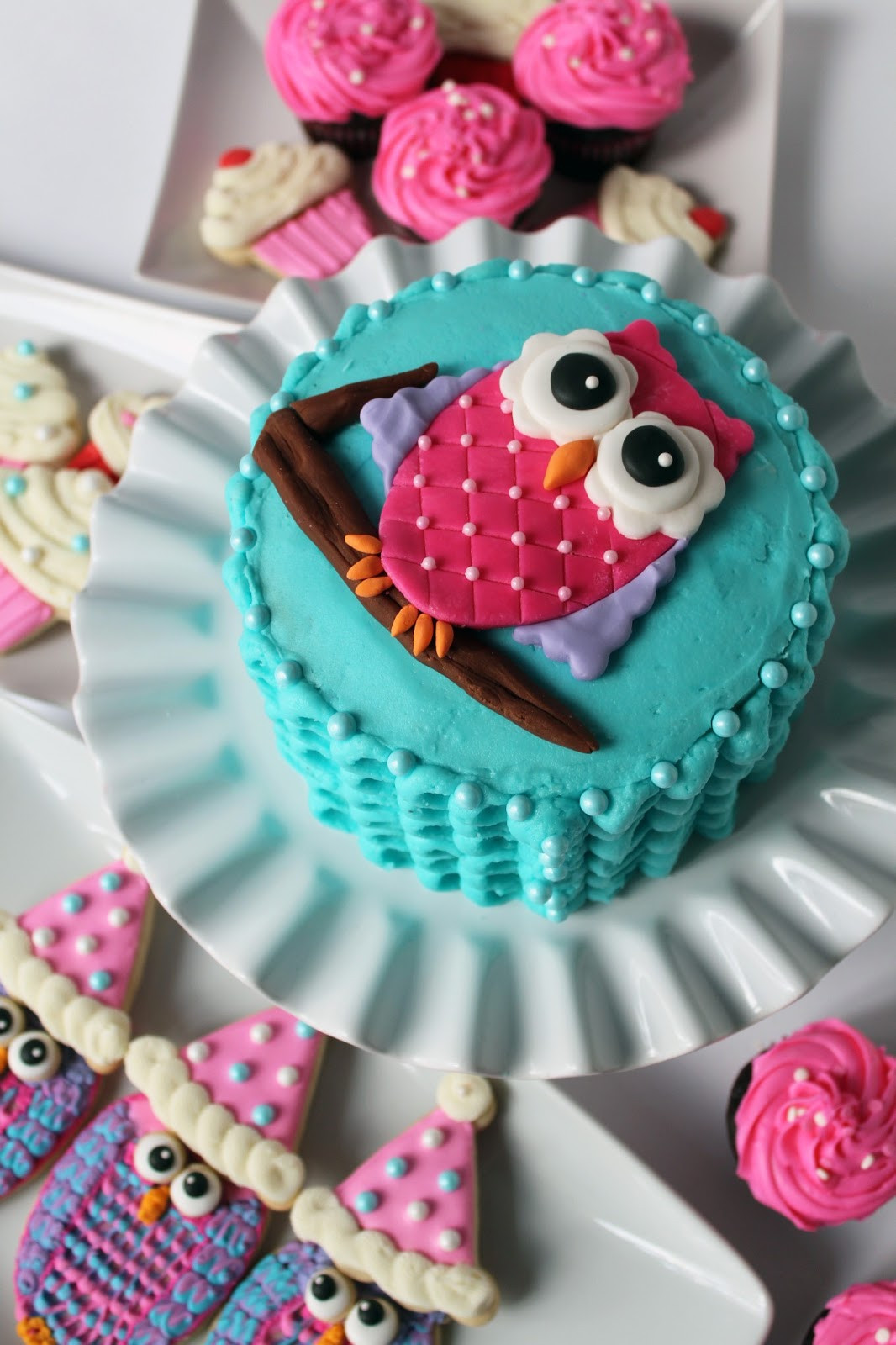 Owl Birthday Decorations
 Worth Pinning Owl Smash Cake for 1st Birthday