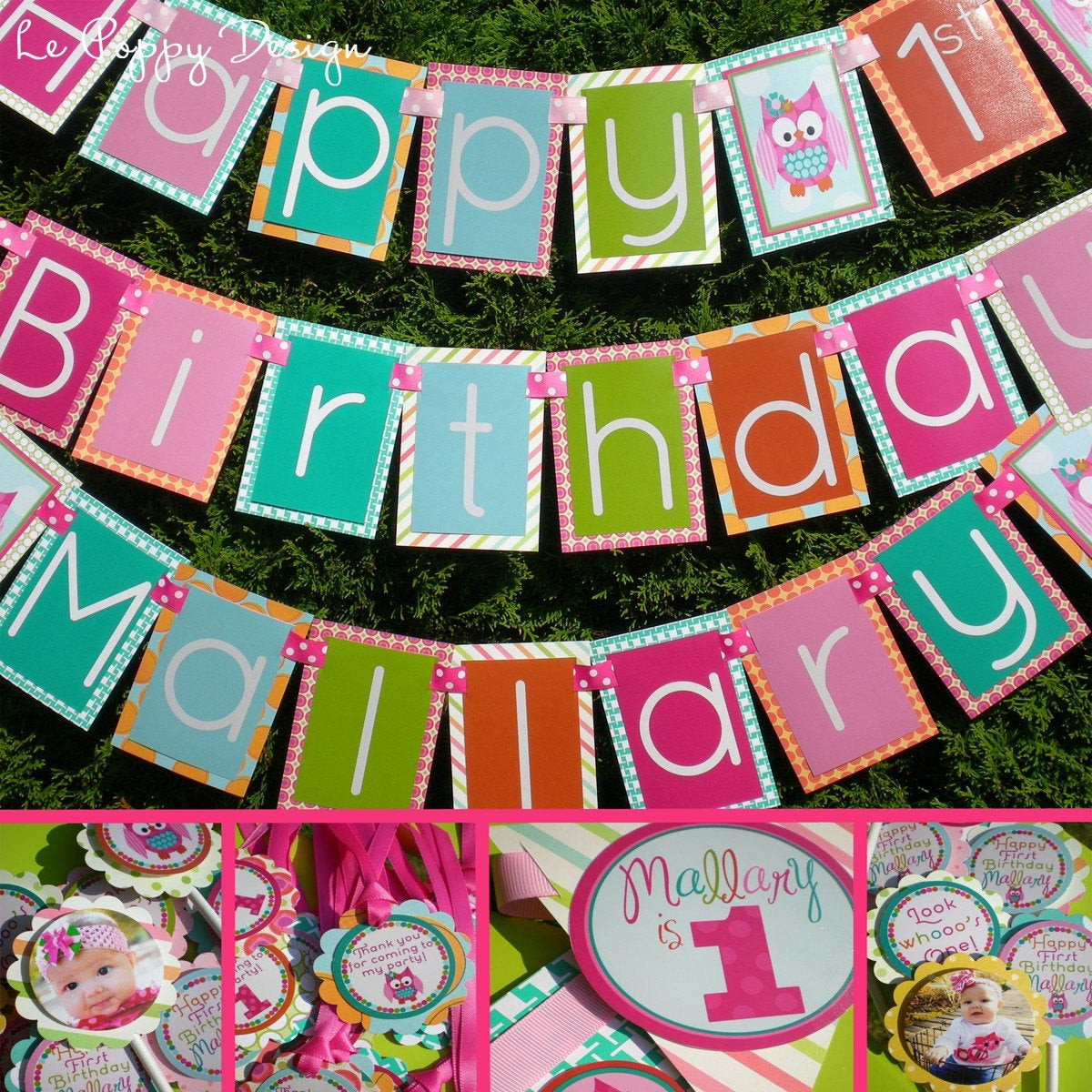 Owl Birthday Decorations
 Owl Birthday Party Decorations Package Look by