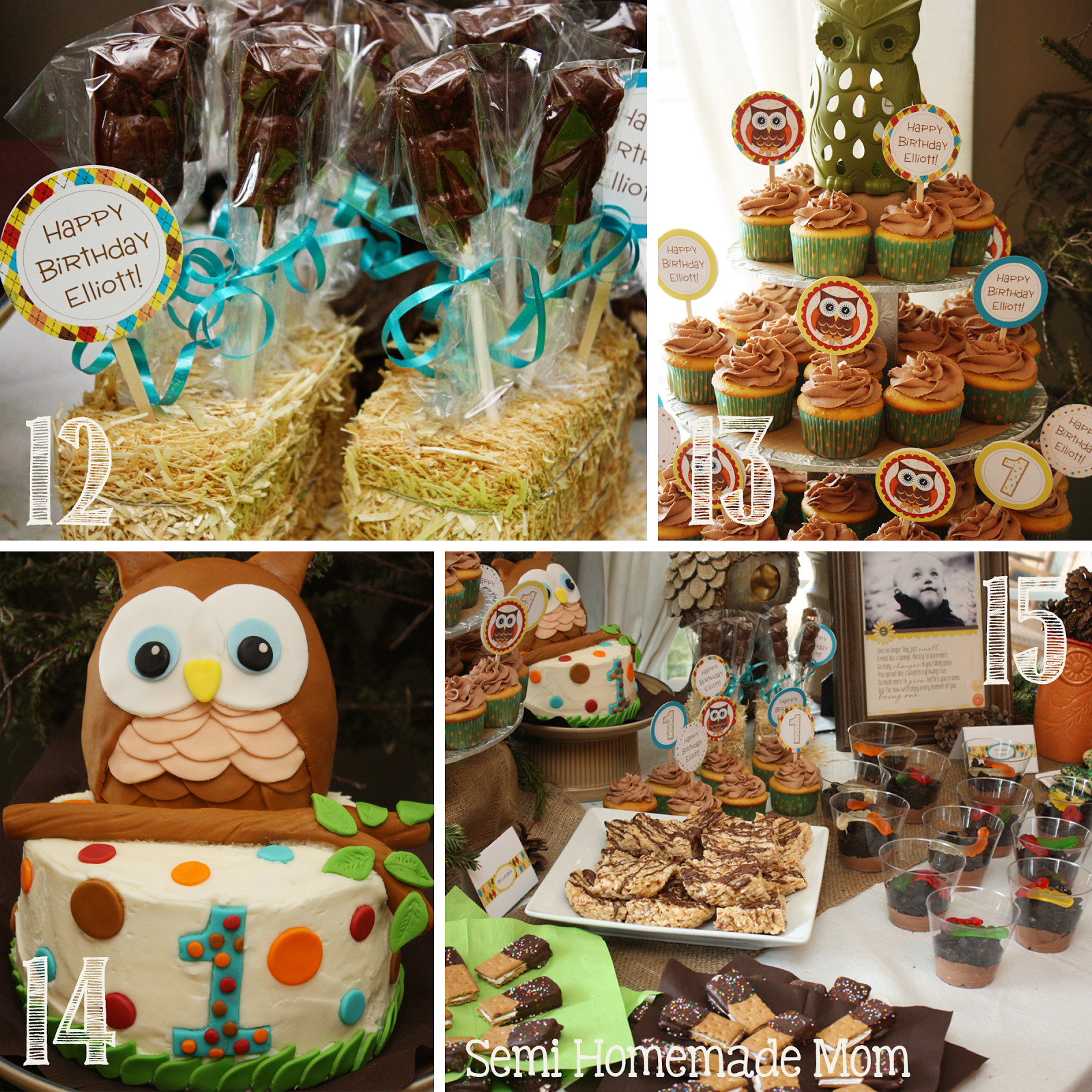 Owl Birthday Party Decorations
 Owl 1st Birthday Party Mostly Homemade Mom