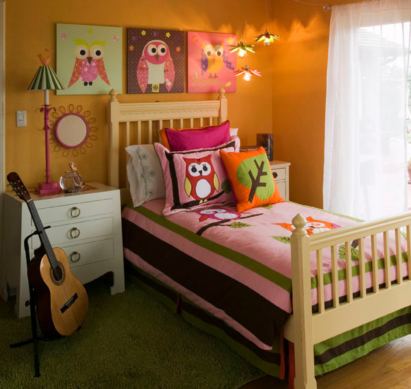 Owl Decor For Kids Room
 Girl s Mod Owl Themed Bedroom Modern Bedroom other