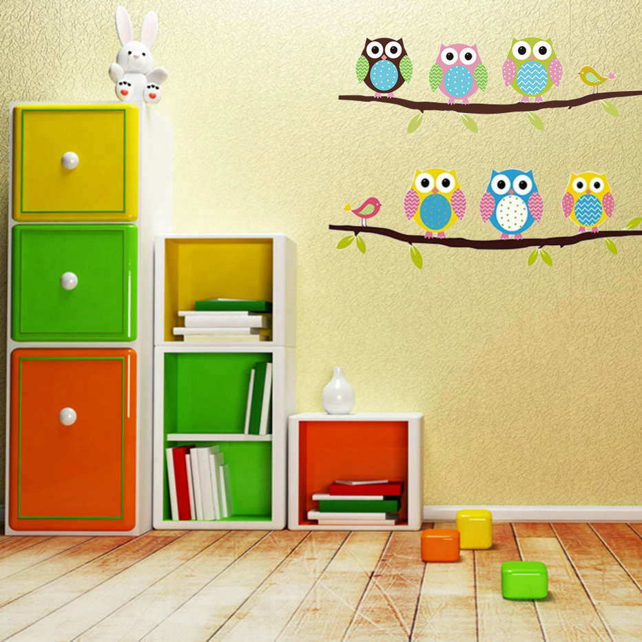 Owl Decor For Kids Room
 Owl Wall Stickers For Kids Rooms DIY Vinyl Removable Wall