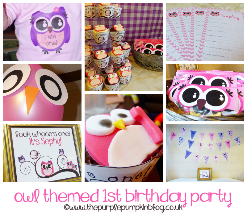 Owl First Birthday Decorations
 Owl Themed 1st Birthday Party