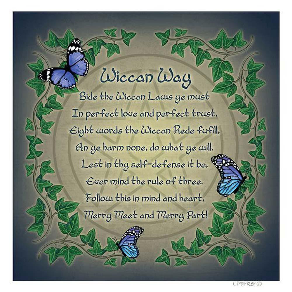 Pagan Birthday Wishes
 Wiccan Rede Card by Lisa Parker