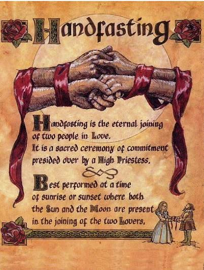 Pagan Wedding Vows
 Pagan Is Us Handfasting Wiccan and Pagan Marriage
